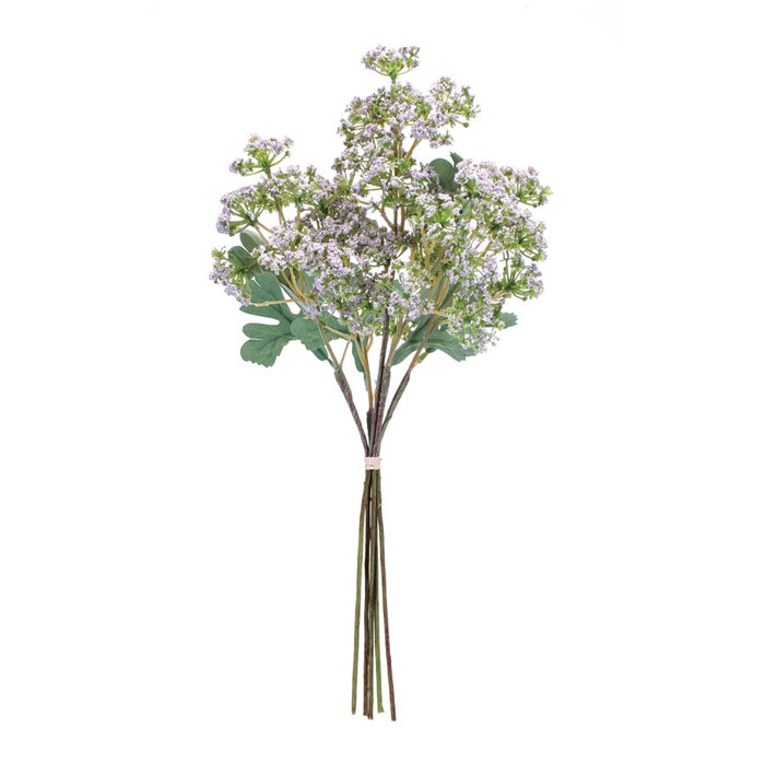 Melrose International Angelica Floral Bundle, Set of 2, Green/Pruple