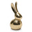 Melrose International Modern Metal Bunny Decor, Set of 2, Gold - 92504DS