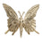 Melrose International Modern Metal Butterfly Decor, Set of 2, Gold - 92505DS
