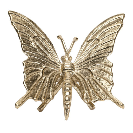 Melrose International Modern Metal Butterfly Decor, Set of 2, Gold - 92505DS