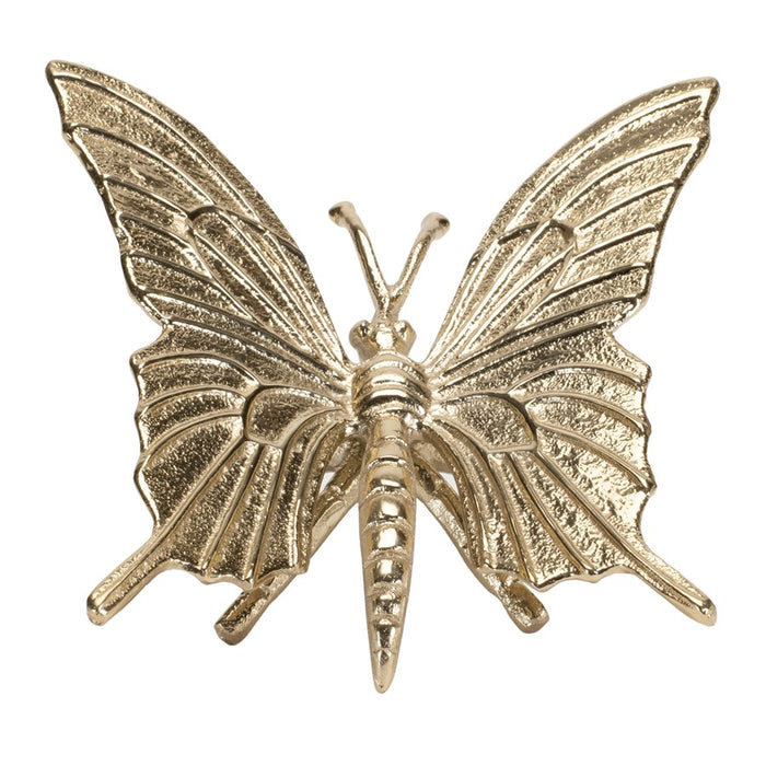 Melrose International Modern Metal Butterfly Decor, Set of 2, Gold - 92505DS