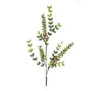 Melrose Variegated Red Berry Foliage Spray, Set of 6, Red/Green - 92519DS