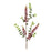 Melrose Int. Burgandy Berry Foliage Spray, Set of 6, Red/Green - 92523DS