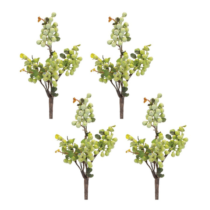 Melrose International Berry Foliage Spray, Set of 6, Green