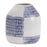 Melrose International Etched Ceramic Bud Vase, Set of 2, White/Blue