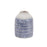Melrose International Etched Ceramic Bud Vase, Set of 2, White/Blue