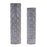 Melrose Honeycomb Metal Candle Holder, Set of 2, Grey/White