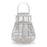 Melrose International Woven Rattan Lantern 14.5"H, White