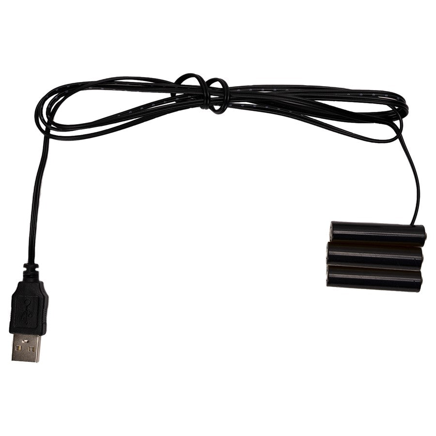 Melrose No More Batteries 3 AAA Replacement, Set of 3, Black - 92587DS