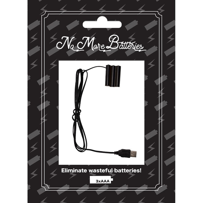 Melrose No More Batteries 3 AAA Replacement, Set of 3, Black