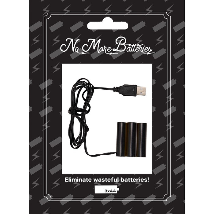 Melrose No More Batteries 3 AA Replacement, Set of 3, Black