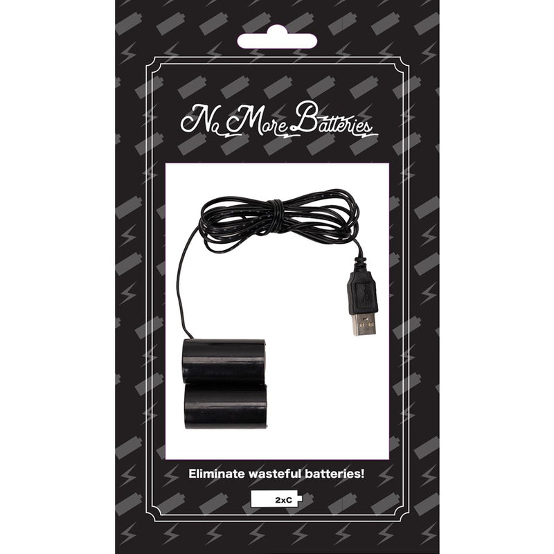 Melrose No More Batteries 2 C Replacement, Set of 2, Black