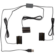 Melrose No Batteries 3AAA Replacement/3-1 Connector, Set of 2, Black - 92592DS