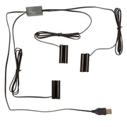 Melrose No Batteries 2AA Replacement/3 to 1 Connector, Set of 2, Black - 92593DS