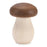 Melrose International Wood Mushroom Box Decor, Set of 2, Brown/Beige