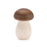 Melrose International Wood Mushroom Box Decor, Set of 2, Brown/Beige
