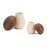 Melrose International Wood Mushroom Box Decor, Set of 2, Brown/Beige