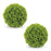 Melrose International Boxwood Foliage Orb, Set of 2, Green