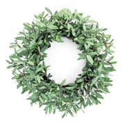 Melrose Olive Leaf Foliage Wreath 29"D, Green/Brown - 92656DS