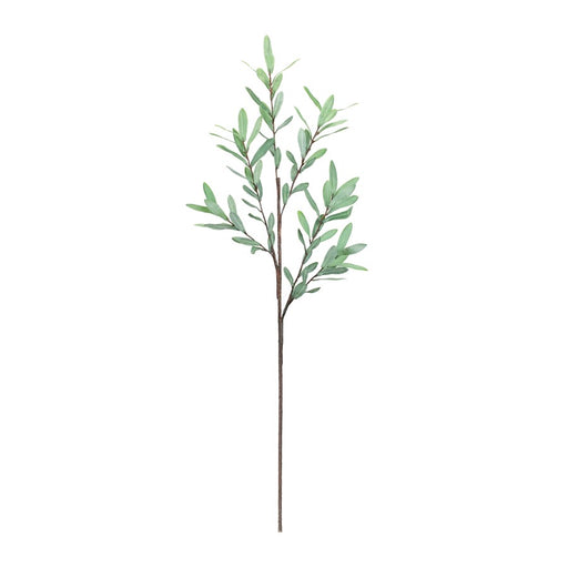 Melrose International Olive Leaf Twig Branch, Set of 2, Green
