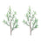 Melrose International Olive Leaf Twig Branch, Set of 2, Green