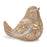 Melrose International LED Bird Figurine, Set of 2, Beige