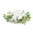 Melrose Mixed Floral/Foliage Candle Ring 17.5"D, Green/White - 92684DS