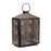 Melrose Forest Cut Metal Lantern/Gold Accent 16"H, Black/Gold - 92693DS