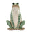 Melrose International Ceramic Garden Frog Statue, Set of 2, Green - 92694DS
