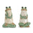 Melrose Ceramic Garden Frog Statue (Set of 2), Green/Beige - 92695DS