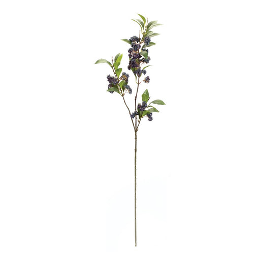 Melrose Int. Mini Berry Foliage Branch, Set of 2, Purple/Green