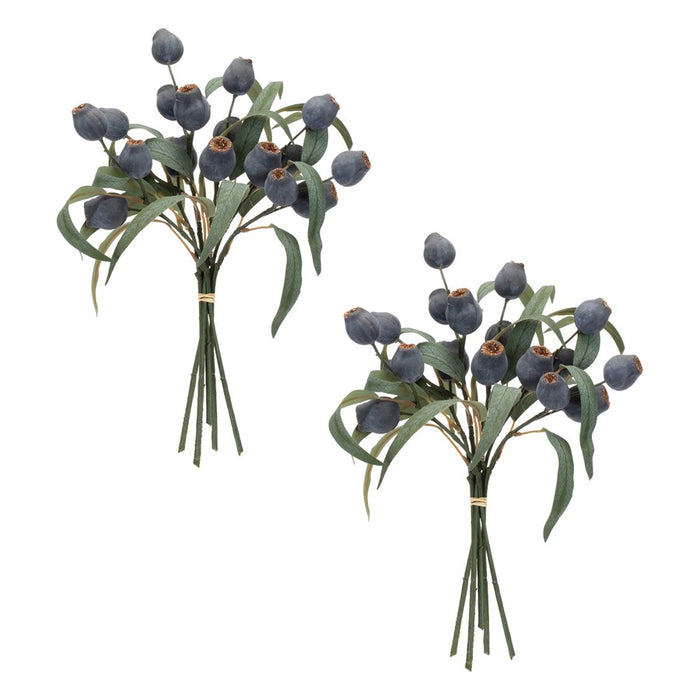 Melrose Blue Pod Foliage Bundle (Set of 2), Blue/Green