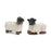 Melrose International Mini Sheep Figurine, Set of 6, White/Brown - 92744DS