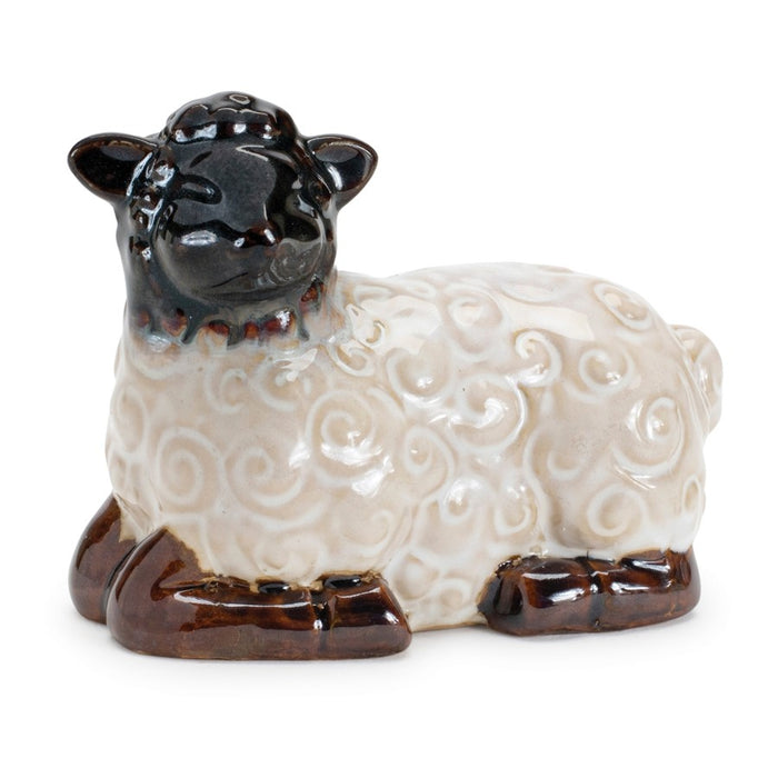 Melrose Mini Sheep Figurine (Set of 6), White/Brown