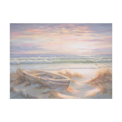 Melrose International Ocean Landscape Canvas Art 24"L, Blue/Orange - 92750DS
