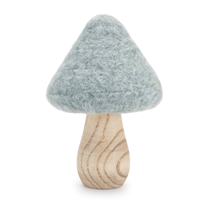 Melrose International Felt Wood Mushroom Decor, Set of 24, Multi