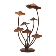 Melrose International Metal Mushroom Garden Accent 17"H, Bronze - 92777DS