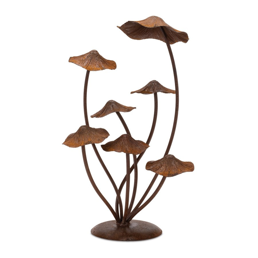 Melrose International Metal Mushroom Garden Accent 17"H, Bronze - 92777DS