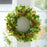 Melrose International Mixed Seeded Foliage Wreath 24"D, Green