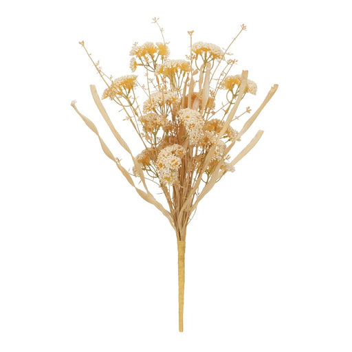 Melrose International Beige Floral Grass Bush, Set of 2, Beige