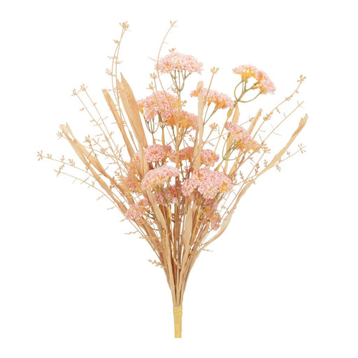 Melrose International Blush Floral Grass Bush, Set of 2, Pink/Beige - 92785DS