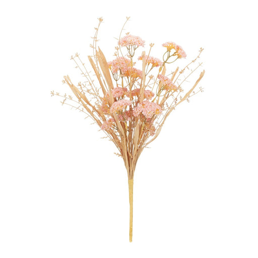 Melrose International Blush Floral Grass Bush, Set of 2, Pink/Beige