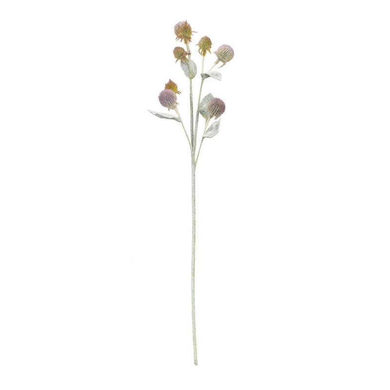 Melrose Thistle Foliage Spray, Set of 6, Purple/Sage Green