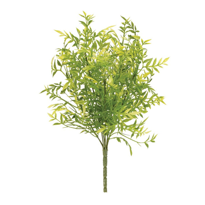 Melrose International Mini Leaf Foliage Bush, Set of 12, Green - 92800DS