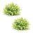 Melrose International Mini Leaf Foliage Half Orb, Set of 2, Green