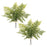 Melrose International Mixed Fern Foliage Bundle, Set of 2, Green