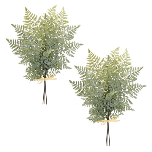 Melrose International Fern Foliage Bundle, Set of 2, Green