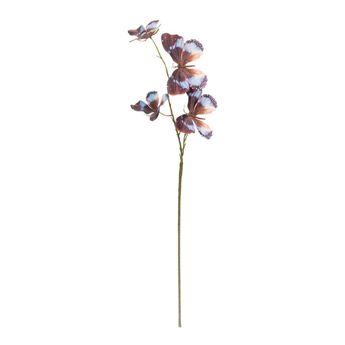 Melrose International Butterfly Spray, Set of 6, Brown/Blue