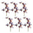 Melrose International Butterfly Spray, Set of 6, Brown/Blue