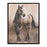 Melrose International Framed Horse Canvas Art 24"H, Black/Beige - 92843DS